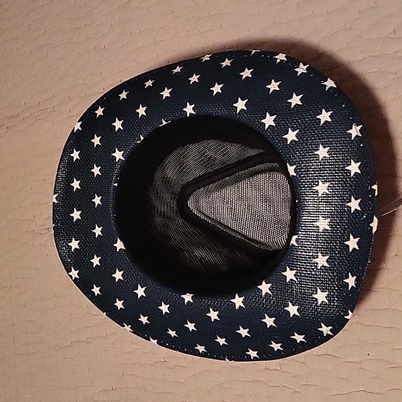 NWT Pugs Patriotic Unisex Stars Stripes Cowboy Hat - Picture 5 of 5